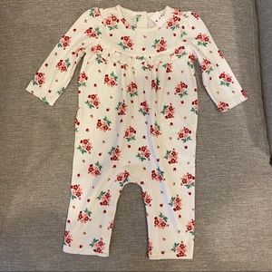 Janie and Jack Floral Romper 3-6m